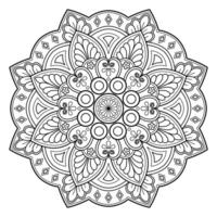 motif de mandala abstrait de vecteur. l'art sur le mur. livre de coloriage motif de dentelle le tatouage. conception pour une conception de chemise de peinture de papier peint et d'autocollant de tuile, ornement décoratif de cercle dans le style oriental ethnique vecteur