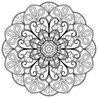 motif de mandala abstrait vectoriel