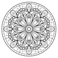 motif de mandala abstrait vectoriel