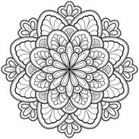 motif de mandala abstrait vectoriel