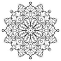 motif de mandala abstrait vectoriel