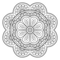 motif de mandala abstrait de vecteur. l'art sur le mur. livre de coloriage motif de dentelle le tatouage. conception pour une conception de chemise de peinture de papier peint et d'autocollant de tuile, ornement décoratif de cercle dans le style oriental ethnique vecteur