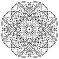 motif de mandala abstrait de vecteur. l'art sur le mur. livre de coloriage motif de dentelle le tatouage. conception pour une conception de chemise de peinture de papier peint et d'autocollant de tuile, ornement décoratif de cercle dans le style oriental ethnique vecteur