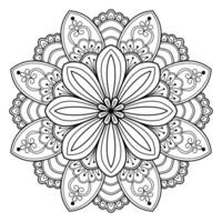 motif de mandala abstrait vectoriel