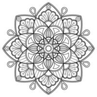 motif de mandala abstrait de vecteur. l'art sur le mur. livre de coloriage motif de dentelle le tatouage. conception pour une conception de chemise de peinture de papier peint et d'autocollant de tuile, ornement décoratif de cercle dans le style oriental ethnique vecteur