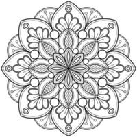 motif de mandala abstrait vectoriel