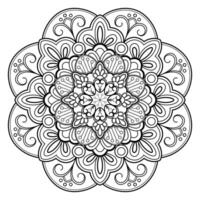 motif de mandala abstrait vectoriel