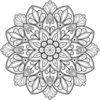 motif de mandala abstrait vectoriel