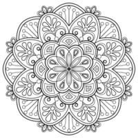 motif de mandala abstrait de vecteur. l'art sur le mur. livre de coloriage motif de dentelle le tatouage. conception pour une conception de chemise de peinture de papier peint et d'autocollant de tuile, ornement décoratif de cercle dans le style oriental ethnique vecteur