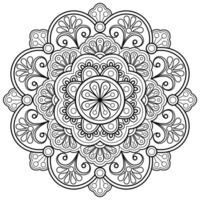 motif de mandala abstrait de vecteur. l'art sur le mur. livre de coloriage motif de dentelle le tatouage. conception pour une conception de chemise de peinture de papier peint et d'autocollant de tuile, ornement décoratif de cercle dans le style oriental ethnique vecteur