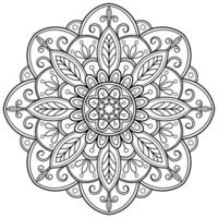 motif de mandala abstrait vectoriel