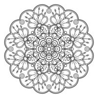 motif de mandala abstrait vectoriel