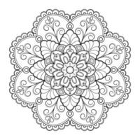 motif de mandala abstrait vectoriel