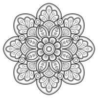 motif de mandala abstrait vectoriel