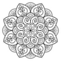 motif de mandala abstrait vectoriel