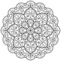 motif de mandala abstrait de vecteur. l'art sur le mur. livre de coloriage motif de dentelle le tatouage. conception pour une conception de chemise de peinture de papier peint et d'autocollant de tuile, ornement décoratif de cercle dans le style oriental ethnique vecteur