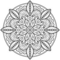 motif de mandala abstrait de vecteur. l'art sur le mur. livre de coloriage motif de dentelle le tatouage. conception pour une conception de chemise de peinture de papier peint et d'autocollant de tuile, ornement décoratif de cercle dans le style oriental ethnique vecteur