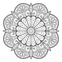 motif de mandala abstrait de vecteur. l'art sur le mur. livre de coloriage motif de dentelle le tatouage. conception pour une conception de chemise de peinture de papier peint et d'autocollant de tuile, ornement décoratif de cercle dans le style oriental ethnique vecteur