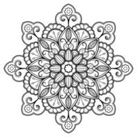 motif de mandala abstrait vectoriel