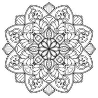 motif de mandala abstrait vectoriel