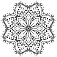 motif de mandala abstrait vectoriel