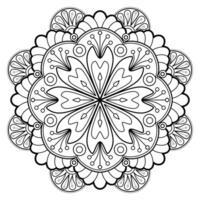 motif de mandala abstrait vectoriel