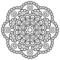 motif de mandala abstrait vectoriel