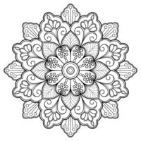 motif de mandala abstrait vectoriel