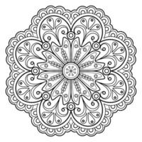 motif de mandala abstrait de vecteur. l'art sur le mur. livre de coloriage motif de dentelle le tatouage. conception pour une conception de chemise de peinture de papier peint et d'autocollant de tuile, ornement décoratif de cercle dans le style oriental ethnique vecteur