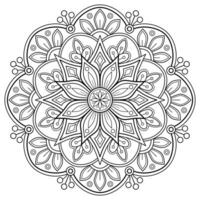 motif de mandala abstrait de vecteur. l'art sur le mur. livre de coloriage motif de dentelle le tatouage. conception pour une conception de chemise de peinture de papier peint et d'autocollant de tuile, ornement décoratif de cercle dans le style oriental ethnique vecteur