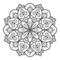 motif de mandala abstrait vectoriel