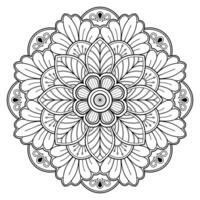 motif de mandala abstrait vectoriel