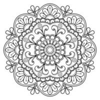 motif de mandala abstrait vectoriel