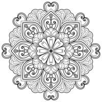 motif de mandala abstrait de vecteur. l'art sur le mur. livre de coloriage motif de dentelle le tatouage. conception pour une conception de chemise de peinture de papier peint et d'autocollant de tuile, ornement décoratif de cercle dans le style oriental ethnique vecteur