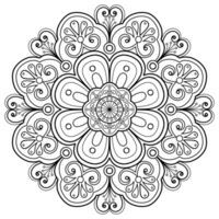 motif de mandala abstrait de vecteur. l'art sur le mur. livre de coloriage motif de dentelle le tatouage. conception pour une conception de chemise de peinture de papier peint et d'autocollant de tuile, ornement décoratif de cercle dans le style oriental ethnique vecteur