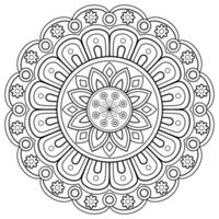 motif de mandala abstrait de vecteur. l'art sur le mur. livre de coloriage motif de dentelle le tatouage. conception pour une conception de chemise de peinture de papier peint et d'autocollant de tuile, ornement décoratif de cercle dans le style oriental ethnique vecteur