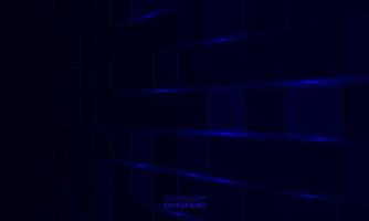 arrière-plan de connexion de particules de concept de technologie abstraite avec des lumières bleues. vecteur