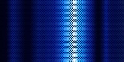 Bannière métallique bleue avec motif diamant vecteur