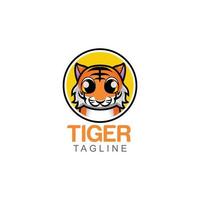 illustration vectorielle du logo de la société tigre