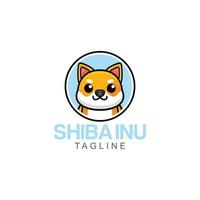 illustration vectorielle du logo de l'entreprise shiba inu