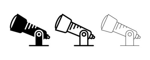 grand vecteur d'icône de télescope. ce symbole de télescope observe les satellites, les planètes et les étoiles dans l'espace. ligne modifiable. icône de l'espace, signe de l'espace, vecteur de ligne de symbole.