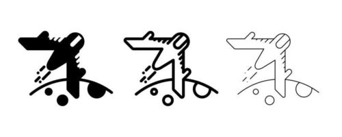 vecteur d'icône de vaisseau spatial. ce symbole de vaisseau spatial est le symbole du départ de la planète. ligne modifiable. icône de l'espace, signe de l'espace, vecteur de ligne de symbole.
