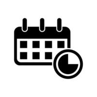 vecteur d'icône de calendrier. symbole date et heure
