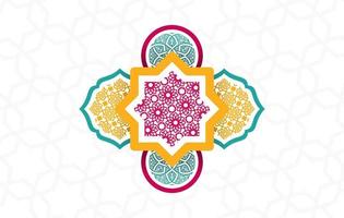 conception de vecteur de motif simple couleur arabe