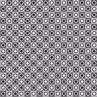 petit cercle géométrique dans la grille carrée damier noir-blanc couleur monochrome sans soudure de fond. utilisation pour le tissu, le textile, les éléments de décoration intérieure, le rembourrage, l'emballage. vecteur