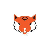 tête tigre logo symbole illustration vecteur conception