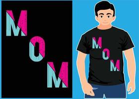 conception de t-shirt de maman. t-shirt fête des mères. vecteur