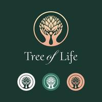 logo arbre de vie vecteur