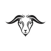 tête de chèvre avec création de logo moderne d'art, illustration d'icône de symbole graphique vectoriel idée créative