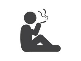 personne qui fume homme qui fume , symbole vecteur